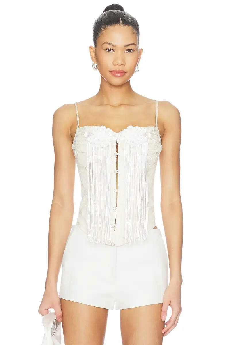 Kim Shui Yun Tassel Knot Corset Top