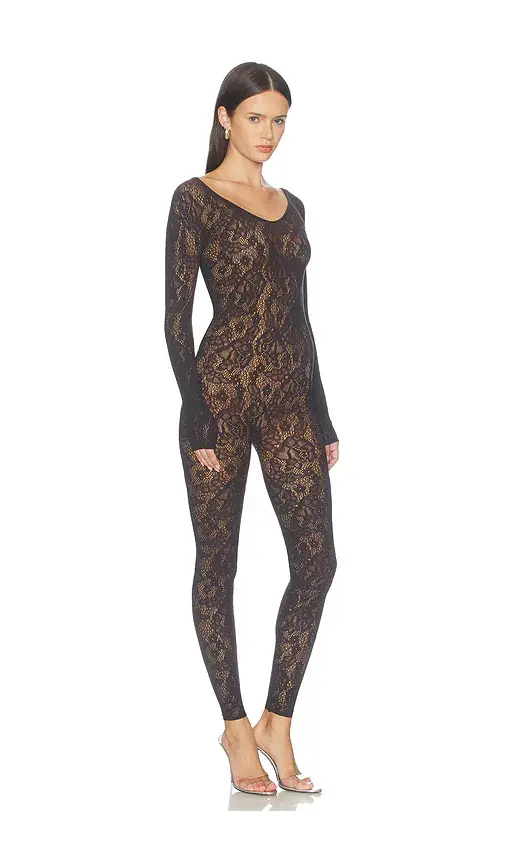Wolford Infinite Rose Net Jumpsuit | Thumbnail 2 Wolford Infinite Rose Net Jumpsuit | Thumbnail 2