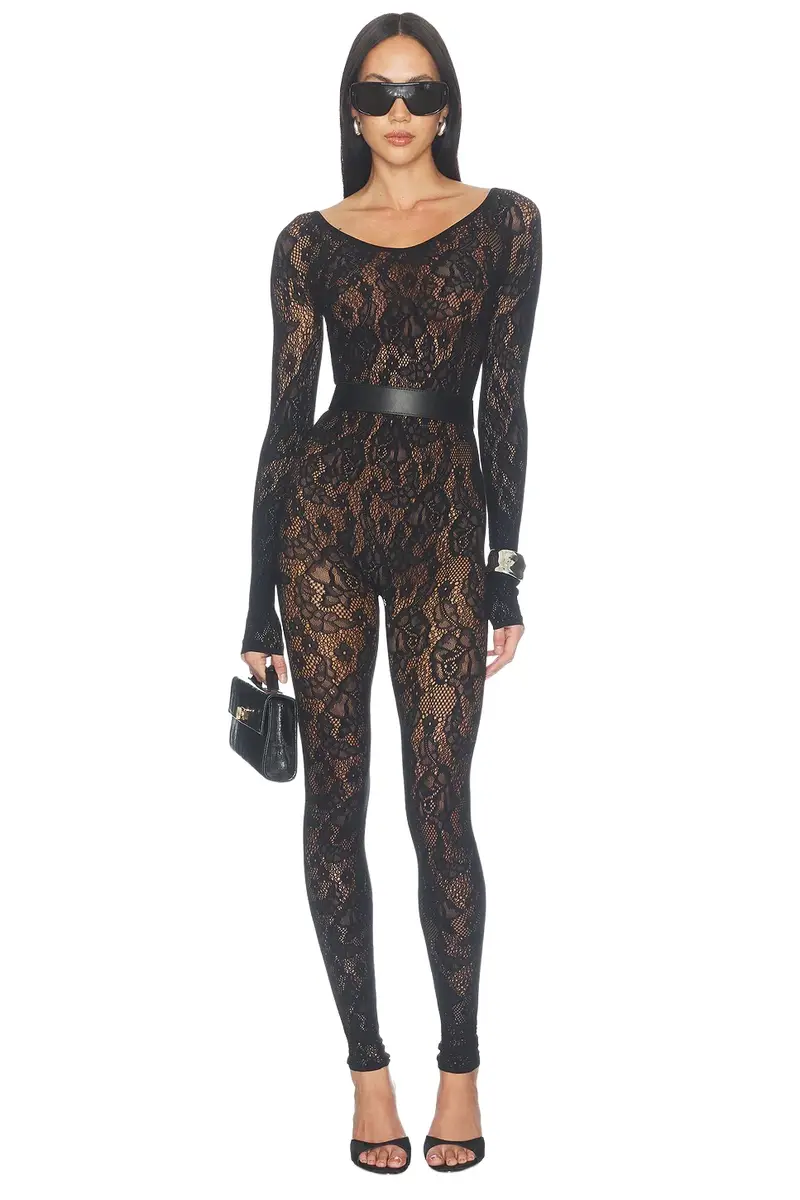 Infinite Rose Net Jumpsuit Infinite Rose Net Jumpsuit