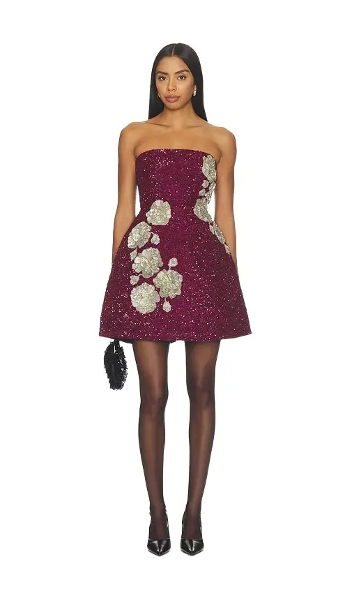 LA FUORI Midnight Rosette Dress