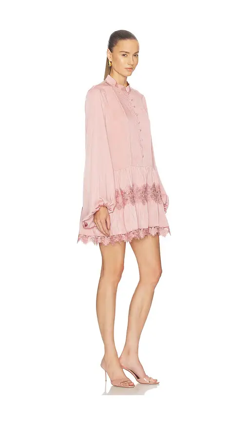 Bardot Antonia Lace Trim Mini Dress | Thumbnail 2 Bardot Antonia Lace Trim Mini Dress | Thumbnail 2