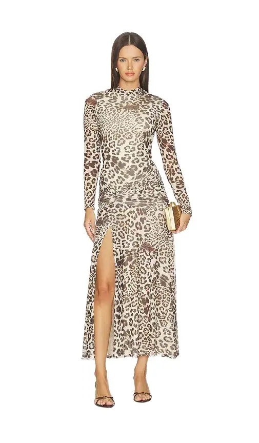Bardot Lea Printed Mesh Dress