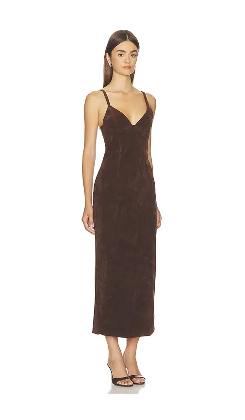 Bardot Estine Faux Suede Midi Dress | Thumbnail 2 Bardot Estine Faux Suede Midi Dress | Thumbnail 2