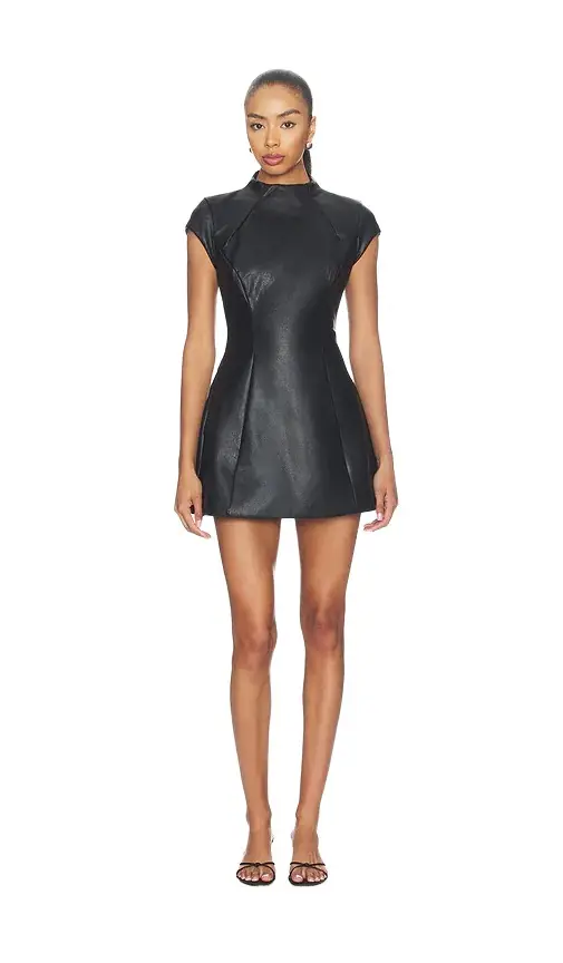 Bardot Delphi Faux Leather Mini Dress