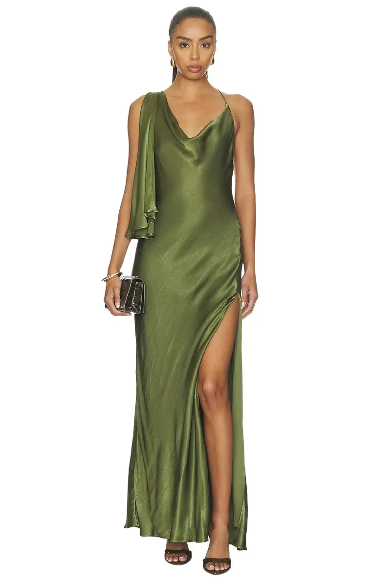 Anastasia Satin Maxi Dress