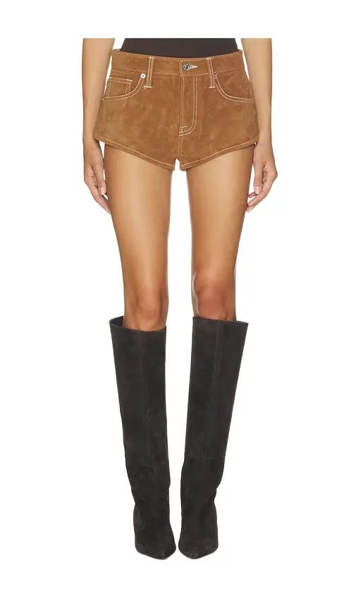 GOOD AMERICAN The Better Than Suede Micro Short