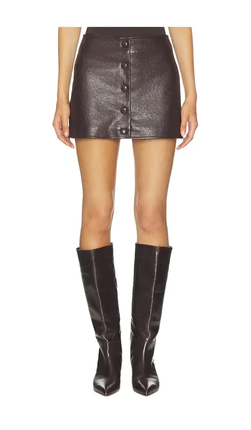 Faux Leather Mini Skirt Faux Leather Mini Skirt
