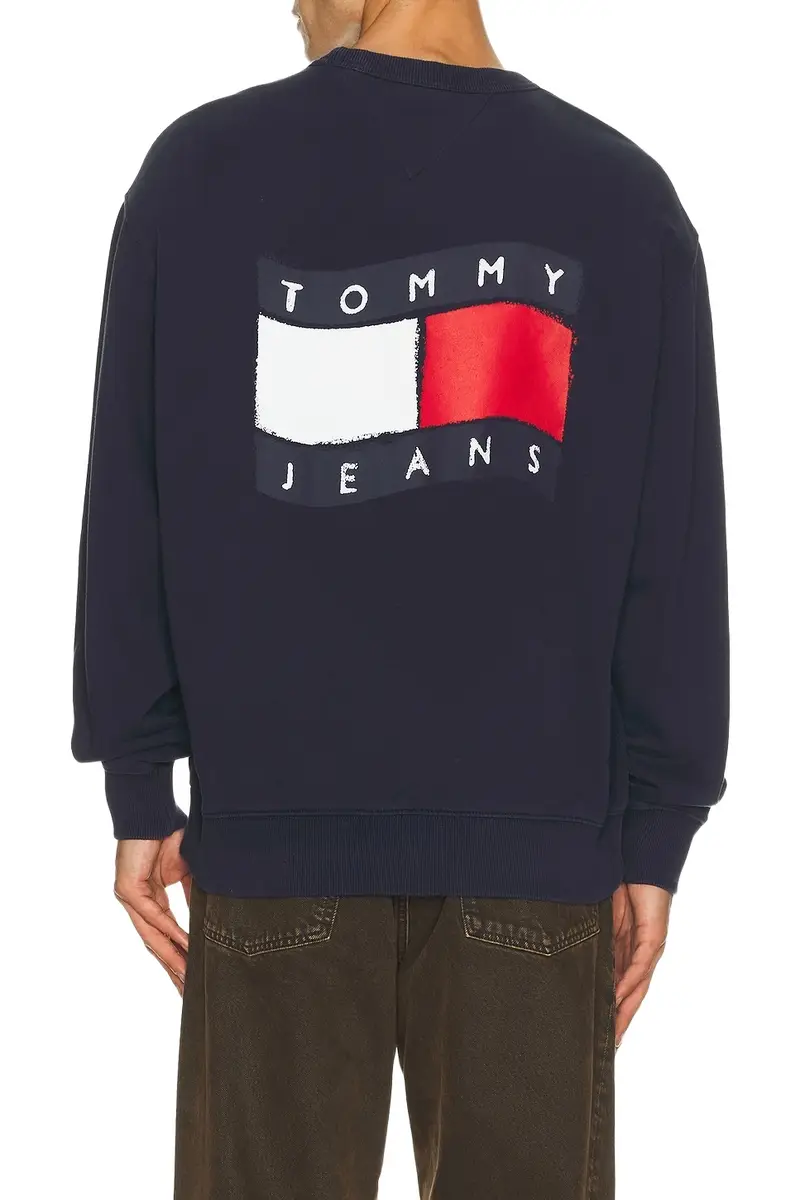 Relaxed Wavy Flag Sweatshirt