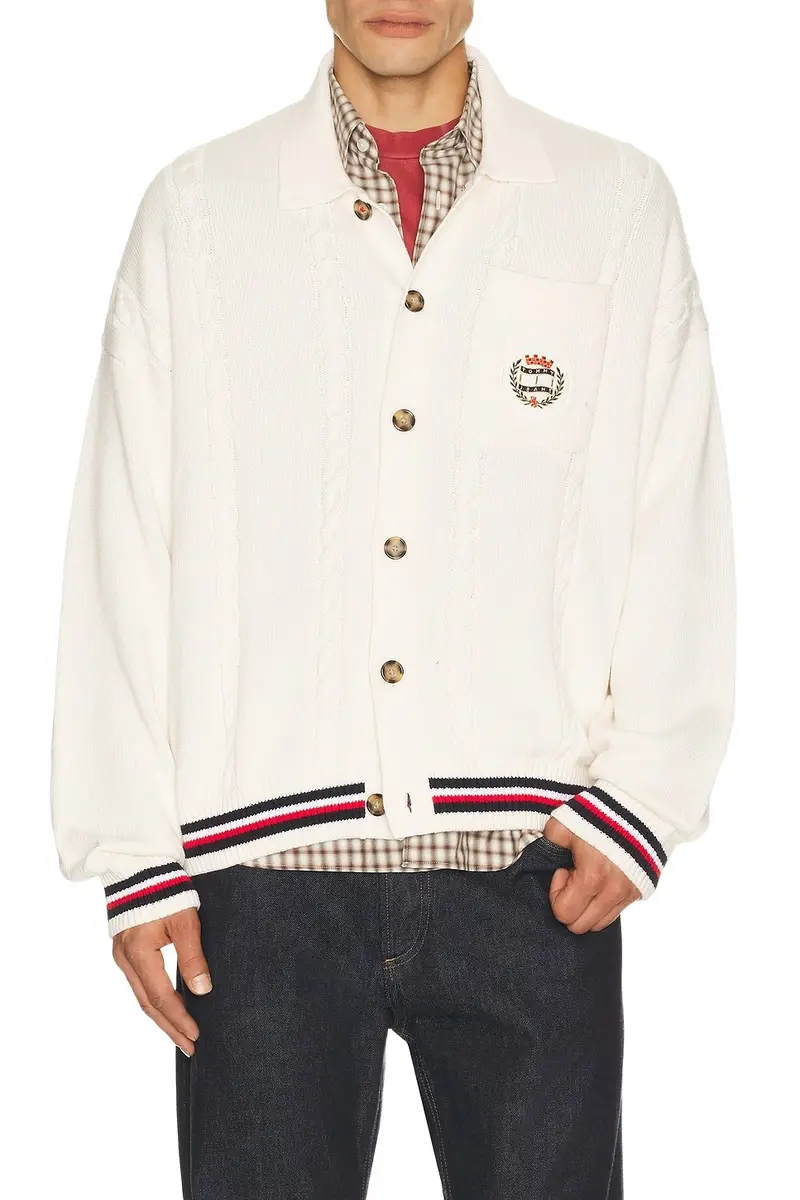 Tommy Jeans Relaxed Cable Knitted Cardigan