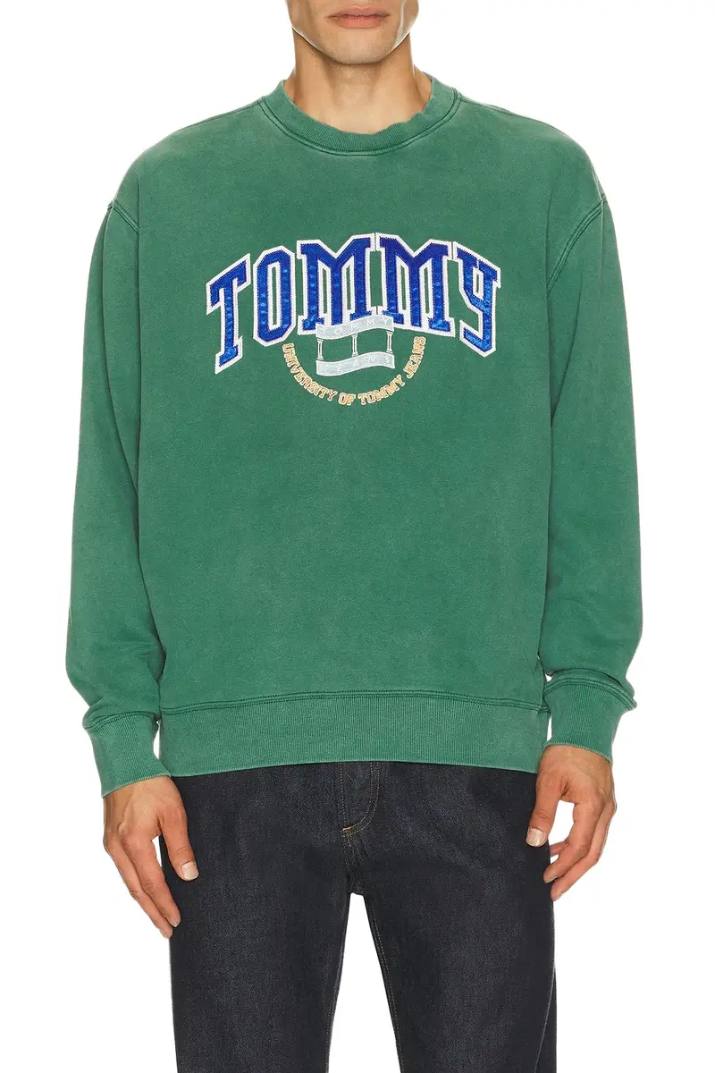 Tommy Jeans Relaxed Varsity Crest Crewneck Sweatshirt