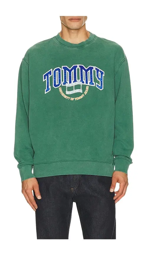 Tommy Jeans Relaxed Varsity Crest Crewneck Sweatshirt