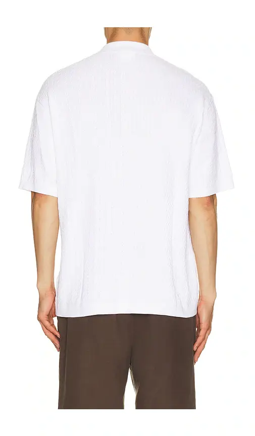 Wilson M Cable Blocked Sweater Polo | Thumbnail 2 Wilson M Cable Blocked Sweater Polo | Thumbnail 2