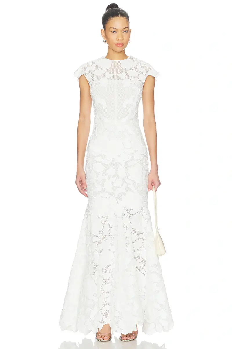 Eloisa Embroidered Midi Dress