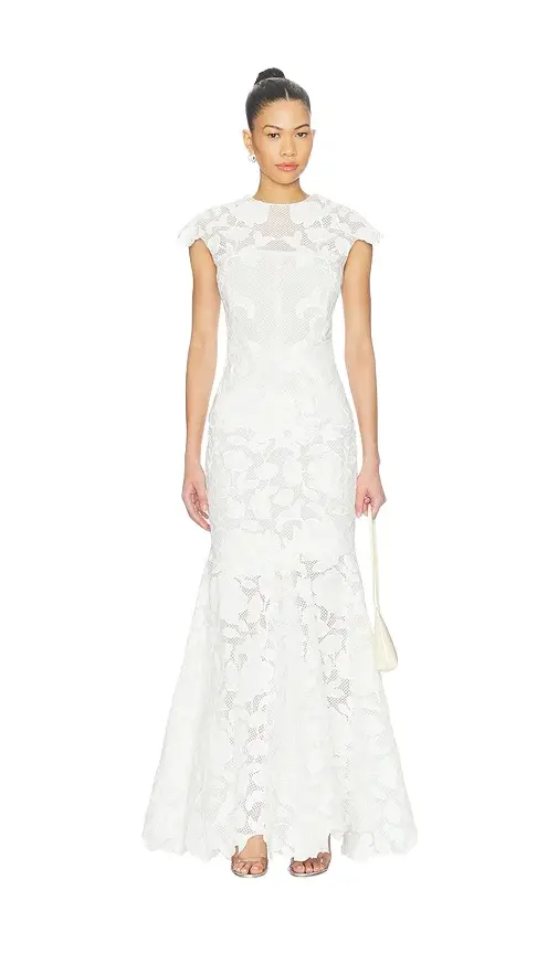 Eloisa Embroidered Midi Dress