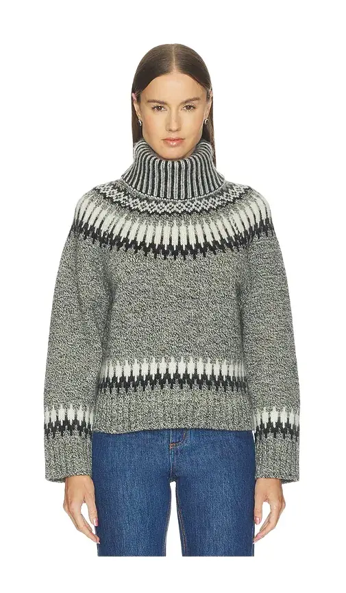 Monse Fair Isle Turtleneck Sweater