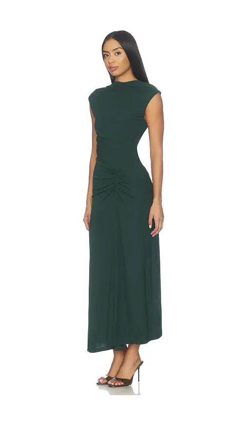 Simkhai Acacia Draped Jersey Midi Dress | Thumbnail 2 Simkhai Acacia Draped Jersey Midi Dress | Thumbnail 2