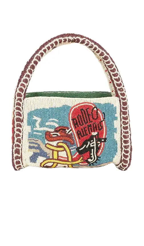 ALÉMAIS Ace Beaded Barrel Bag