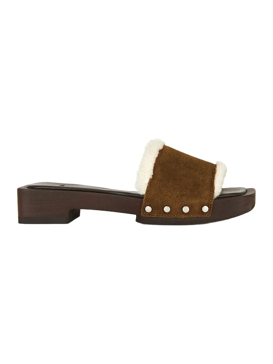 Vince Barbara Shearling Clog