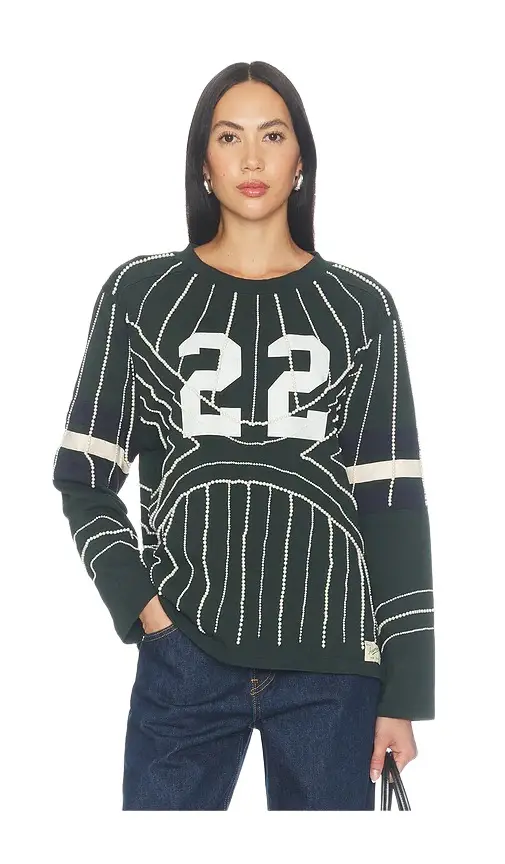 Quinn Embroidered Beaded Longsleeve T-shirt Quinn Embroidered Beaded Longsleeve T-shirt
