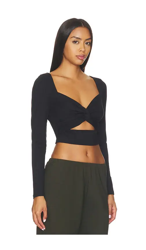 susana monaco Twisted Front Longsleeve Top | Thumbnail 2