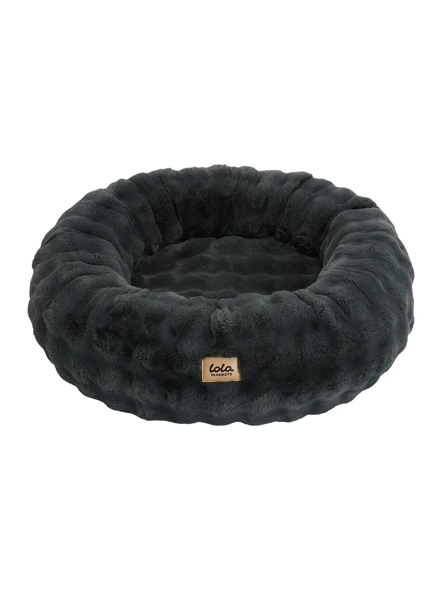 Lola Blankets Medium Bubble Round Pet Bed