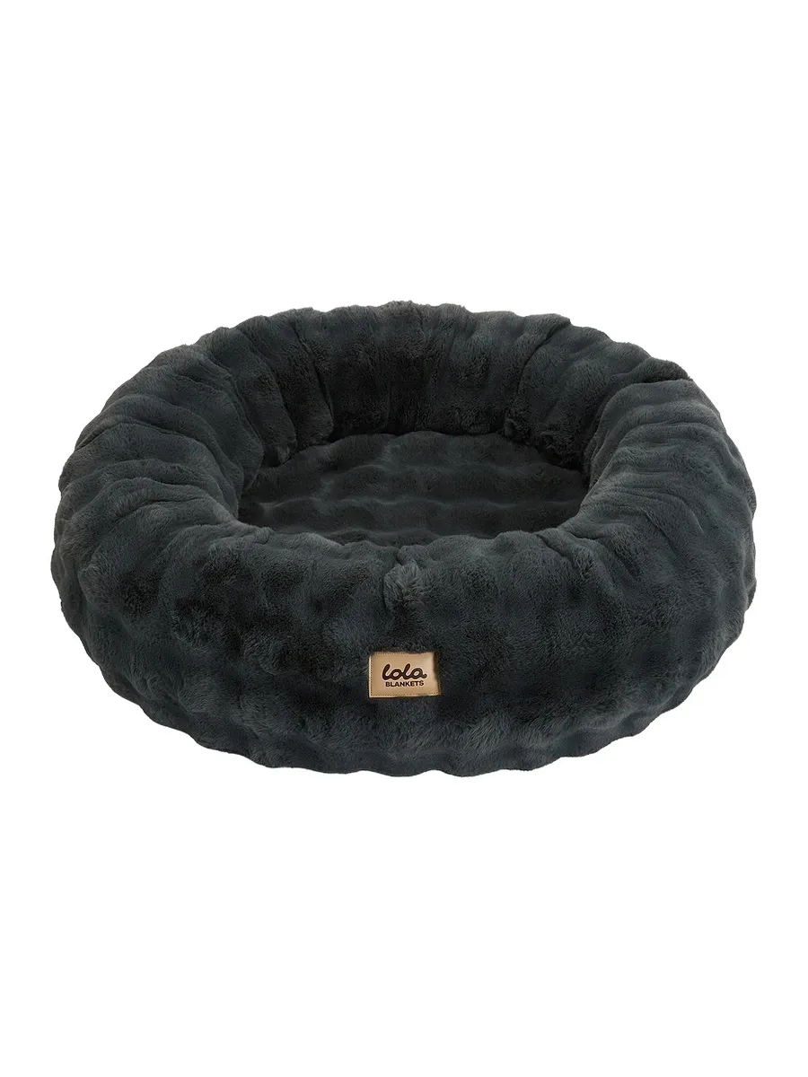 Lola Blankets Small Bubble Round Pet Bed