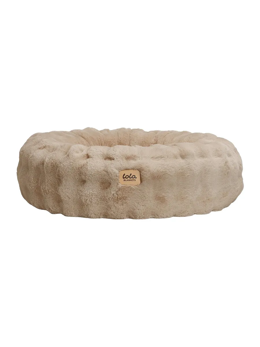 Lola Blankets Small Bubble Round Pet Bed