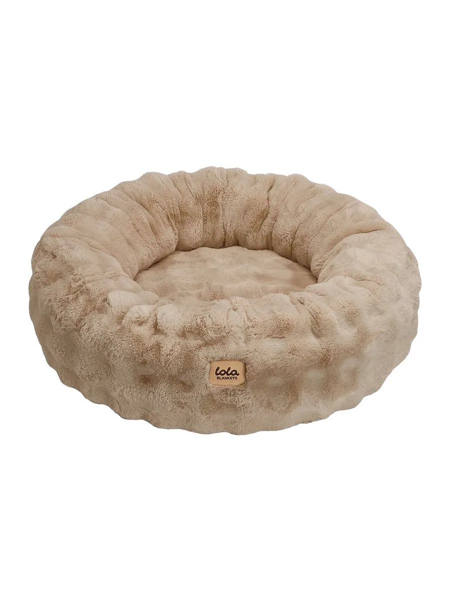 Lola Blankets Medium Bubble Round Pet Bed