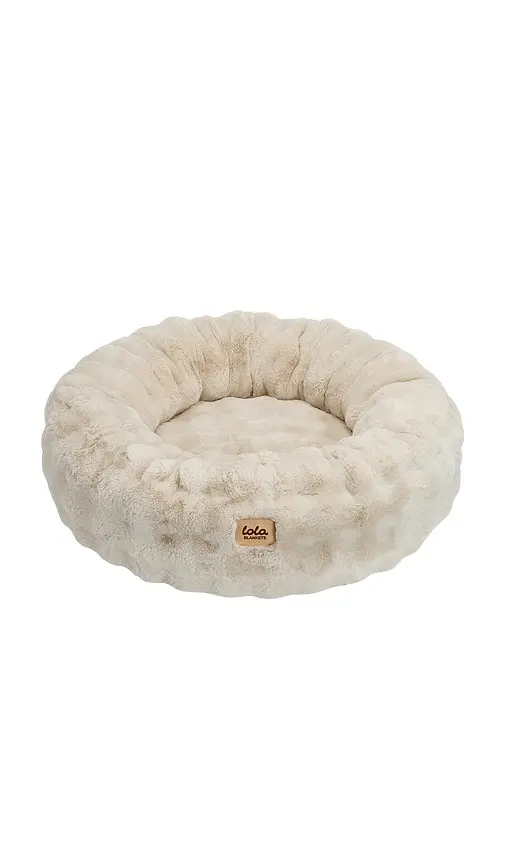 Lola Blankets Small Bubble Round Pet Bed