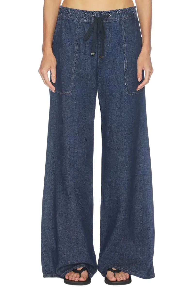 Utility Pull On Wide Leg Jean Utility Pull On Wide Leg Jean