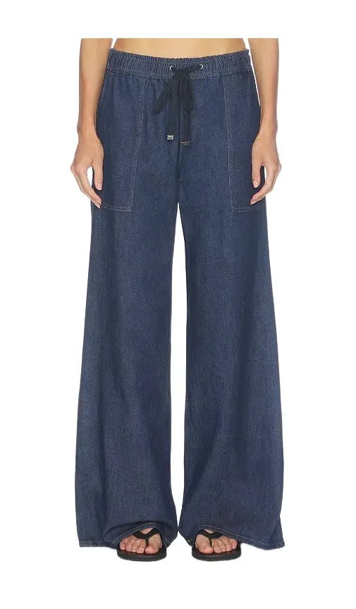 7 For All Mankind Utility Pull On Wide Leg Jean