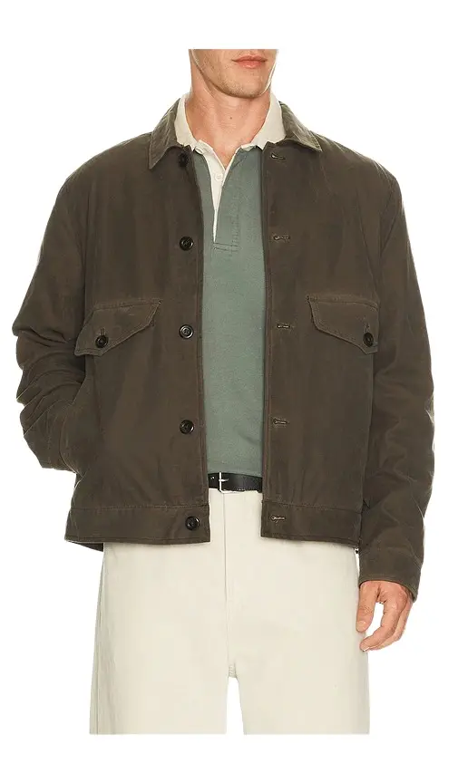 Marine Layer Waxed Trucker Jacket
