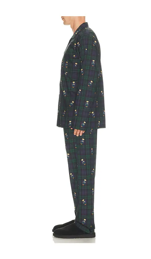 Polo Ralph Lauren Woven Long Sleeve PJ Top & PJ Pant Set | Thumbnail 2