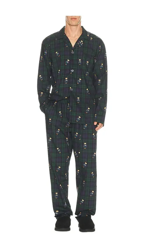 Polo Ralph Lauren Woven Long Sleeve PJ Top & PJ Pant Set