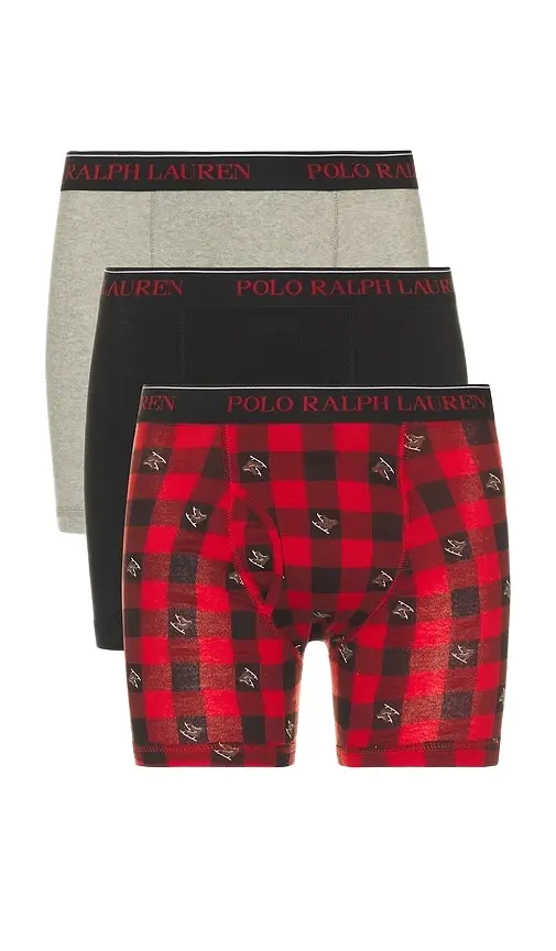 Classic Fit Cotton Boxer Briefs 3 Pack