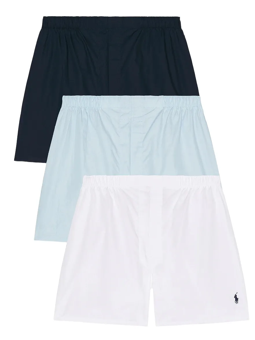 Polo Ralph Lauren Classic Fit Cotton Boxer 3 Pack