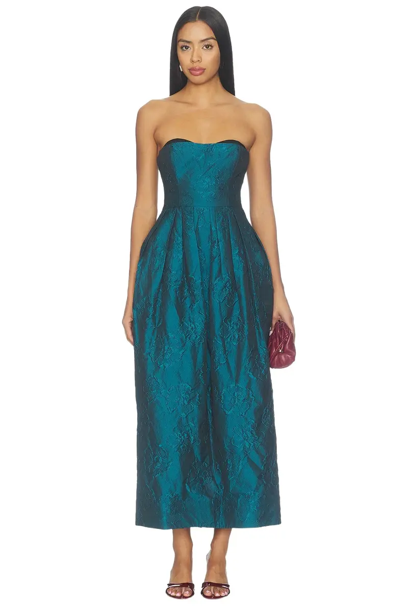 Ulla Johnson Katerina Strapless Cloque Dress