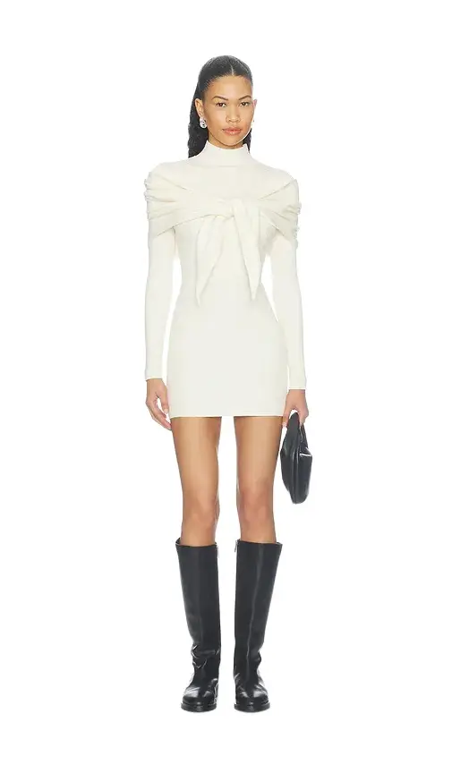 Jaine Sweater Dress With Scarf Jaine Sweater Dress With Scarf