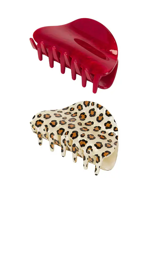 Frasier Sterling Cheetah Claw Clip Set | Thumbnail 2 Frasier Sterling Cheetah Claw Clip Set | Thumbnail 2