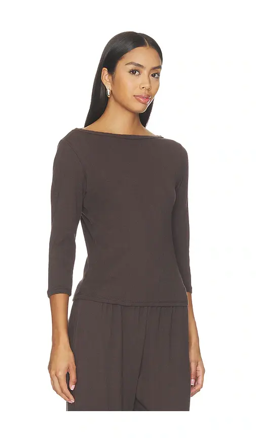 VIR VITA Florence Boatneck Pointelle Top | Thumbnail 2 VIR VITA Florence Boatneck Pointelle Top | Thumbnail 2