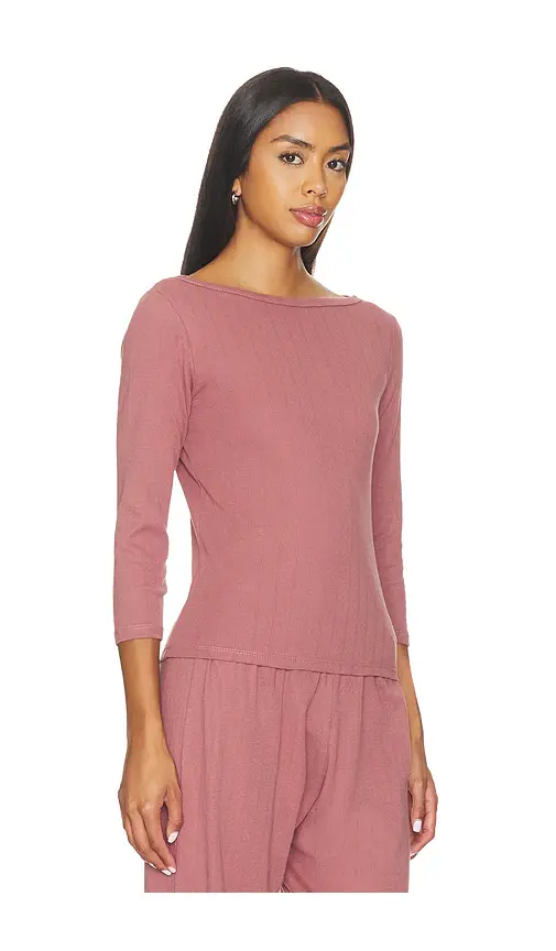 VIR VITA Florence Boatneck Pointelle Top | Thumbnail 2 VIR VITA Florence Boatneck Pointelle Top | Thumbnail 2