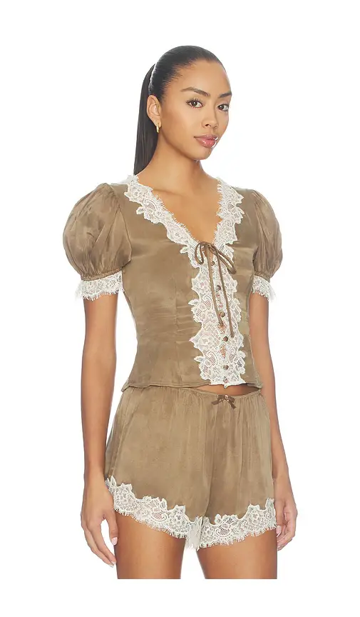 For Love & Lemons Luna Top | Thumbnail 2