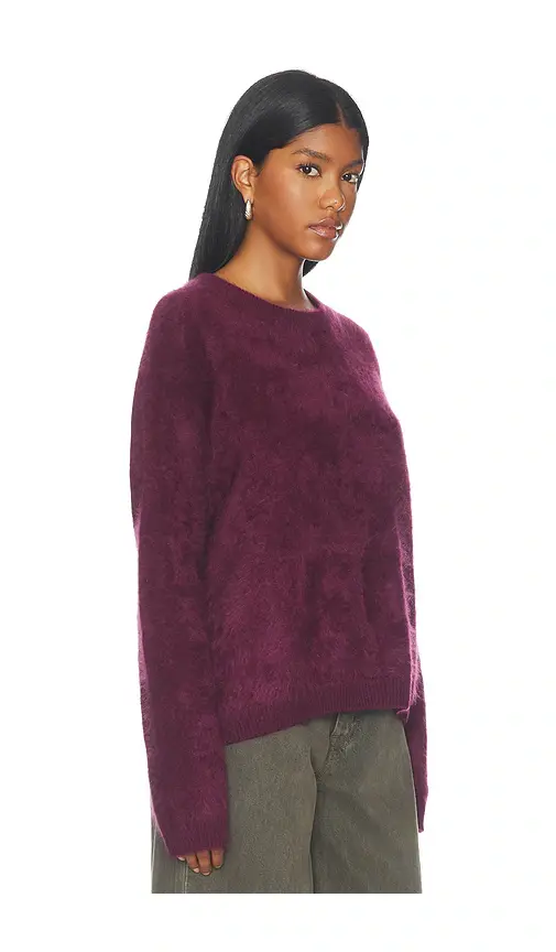 Soft Goat Brushed Boyfriend Crewneck | Thumbnail 2 Soft Goat Brushed Boyfriend Crewneck | Thumbnail 2