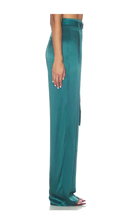 Lapointe Satin Belted Pant | Thumbnail 2