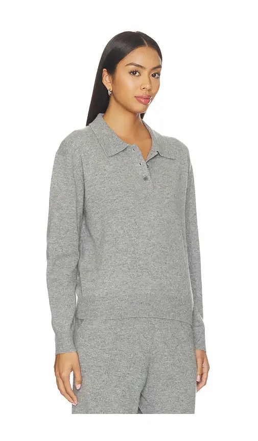 W. Cashmere Piper Polo Sweater | Thumbnail 2 W. Cashmere Piper Polo Sweater | Thumbnail 2