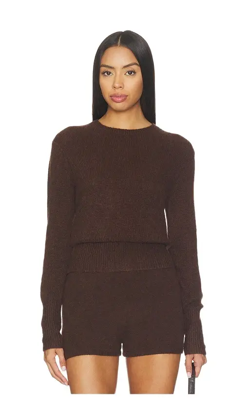 W. Cashmere Laurel Cinched Waist Sweater