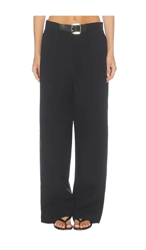 Source Unknown Matteo Belted Tuck Trousers