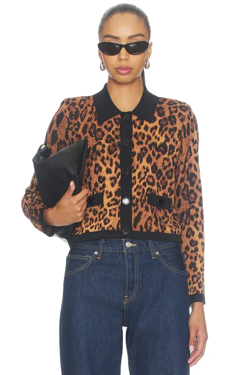 L'Agence Osiris Collared Cardigan
