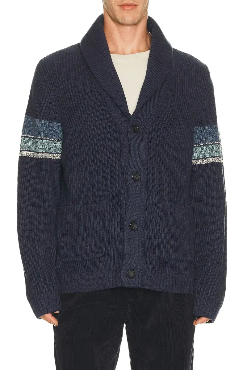 Varsity Shawl Cardigan
