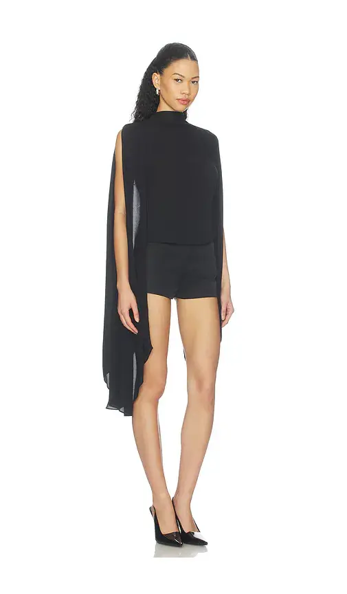 Lapointe Georgette Cape Sleeve Top | Thumbnail 2